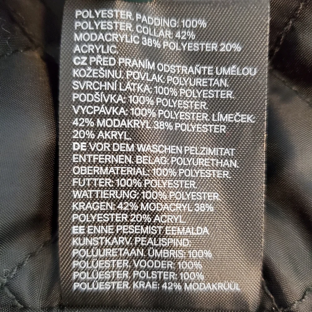 H&M Women's Biker Jacket XL Black - Picture 9 of 11